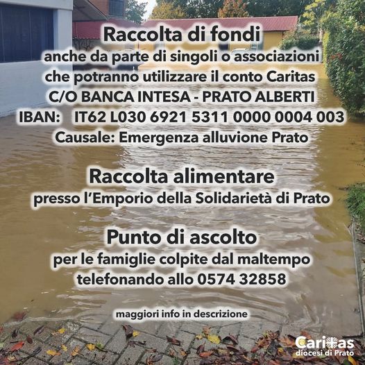 Alluvione Prato – Raccolta fondi
